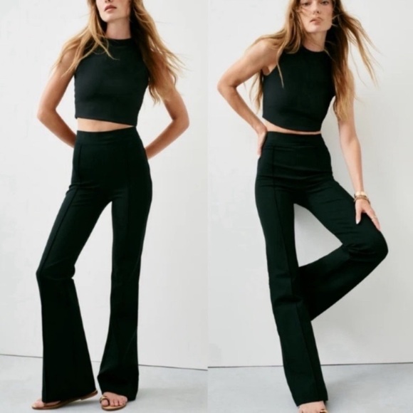 SPANX Super Smooth Perfect Fit Ponte Flare Pant High Rise Size Medium - Picture 5 of 16